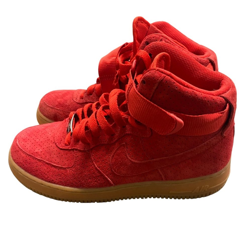 Red Suede High Top Dunks